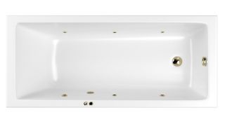 Гидромассажная ванна Whitecross Wave Slim 0111.180080.100.SOFT.BR 180x80см Soft бронза